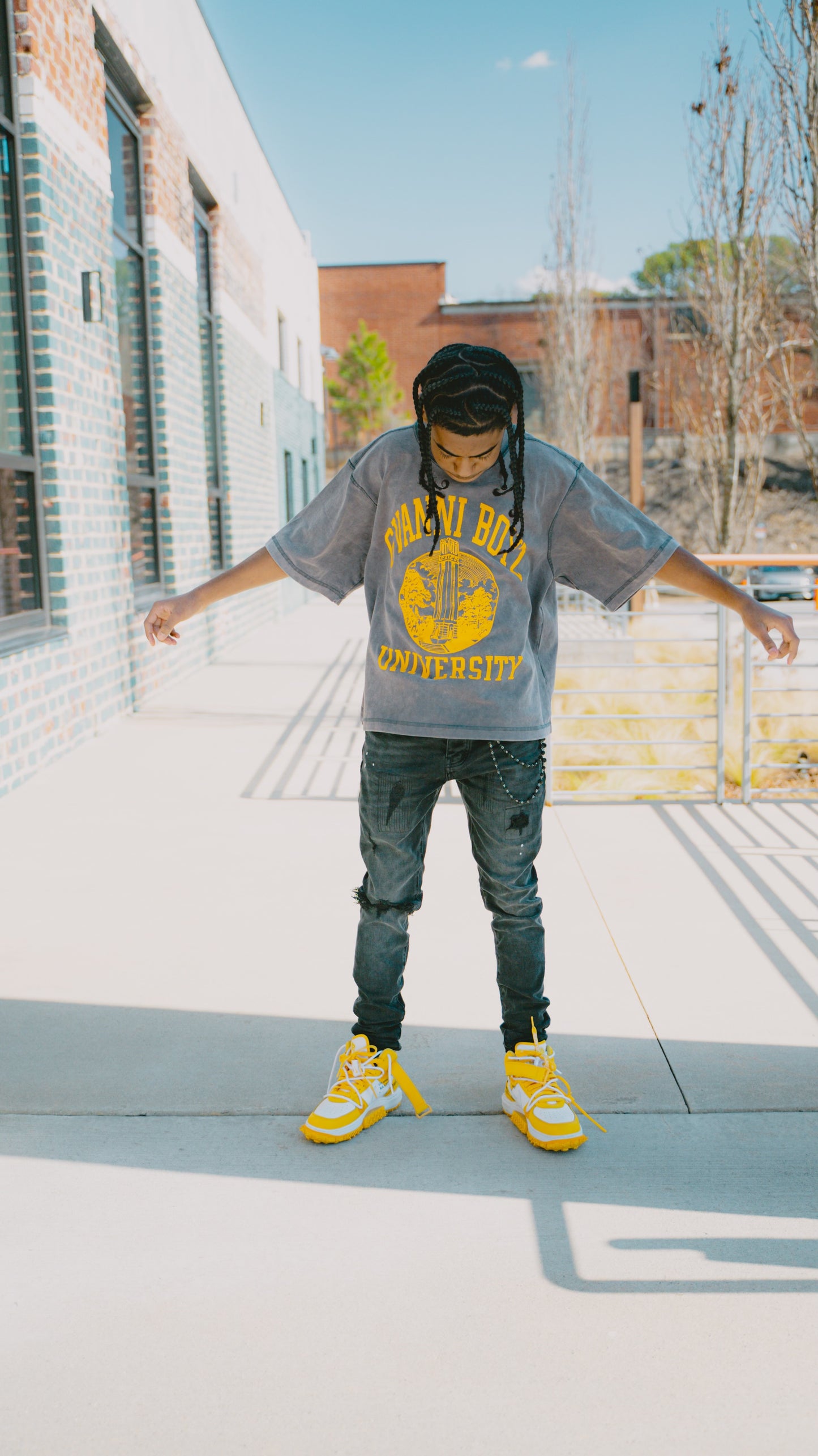 Gvanni university π Boxy shirt