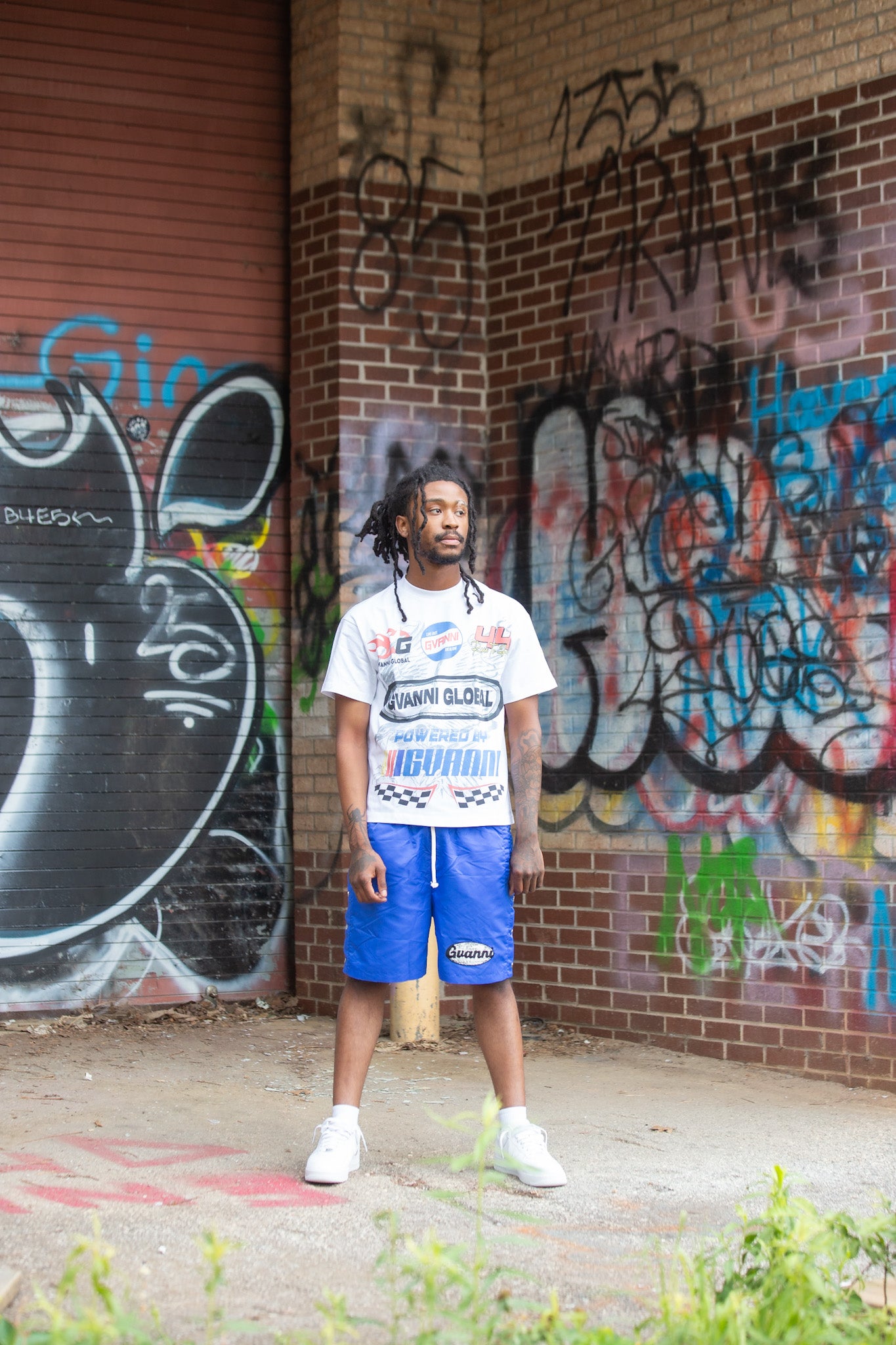 Blue Gvanni world shorts 🌐