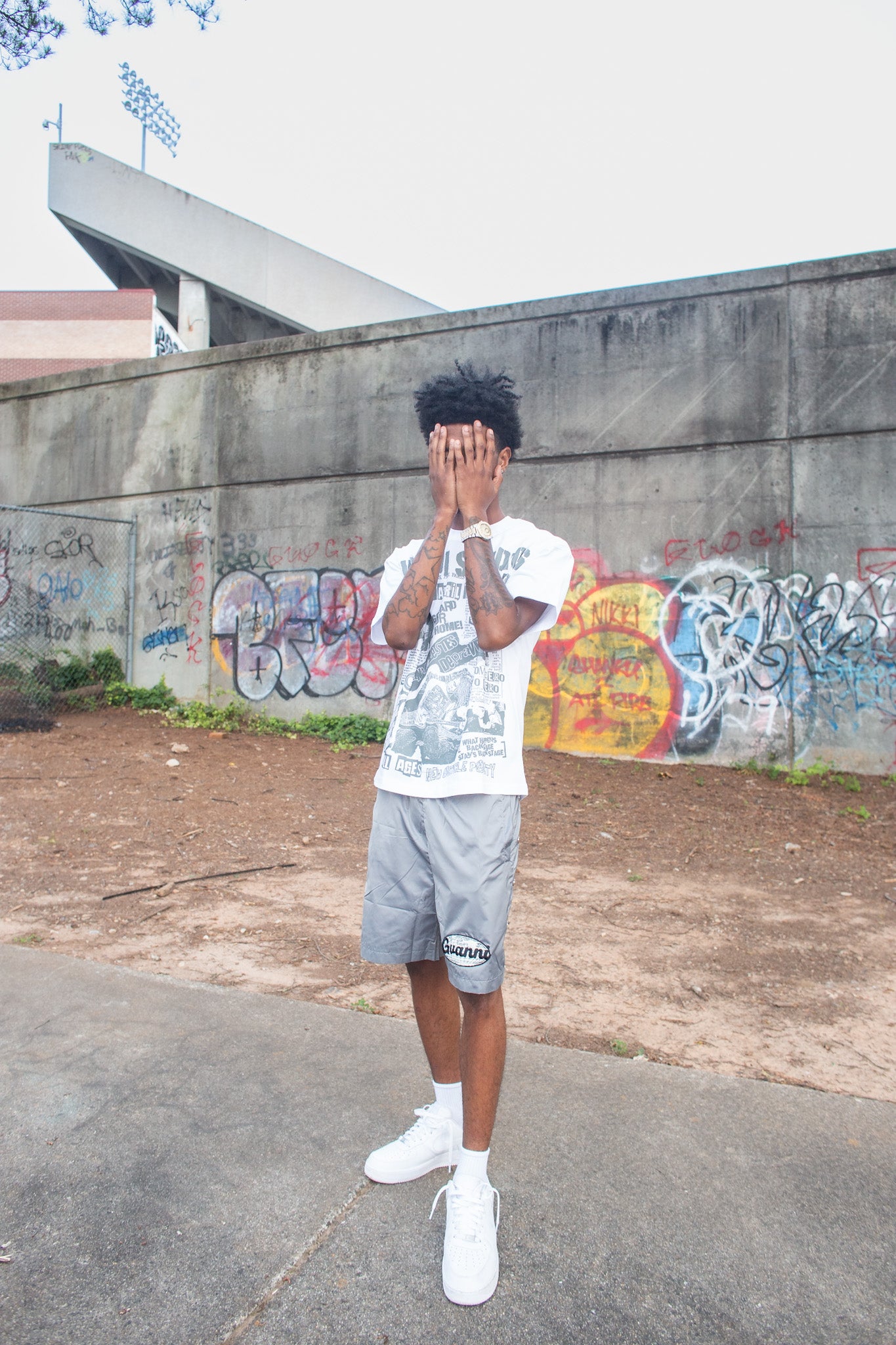 Grey Gvanni World Shorts 🌐