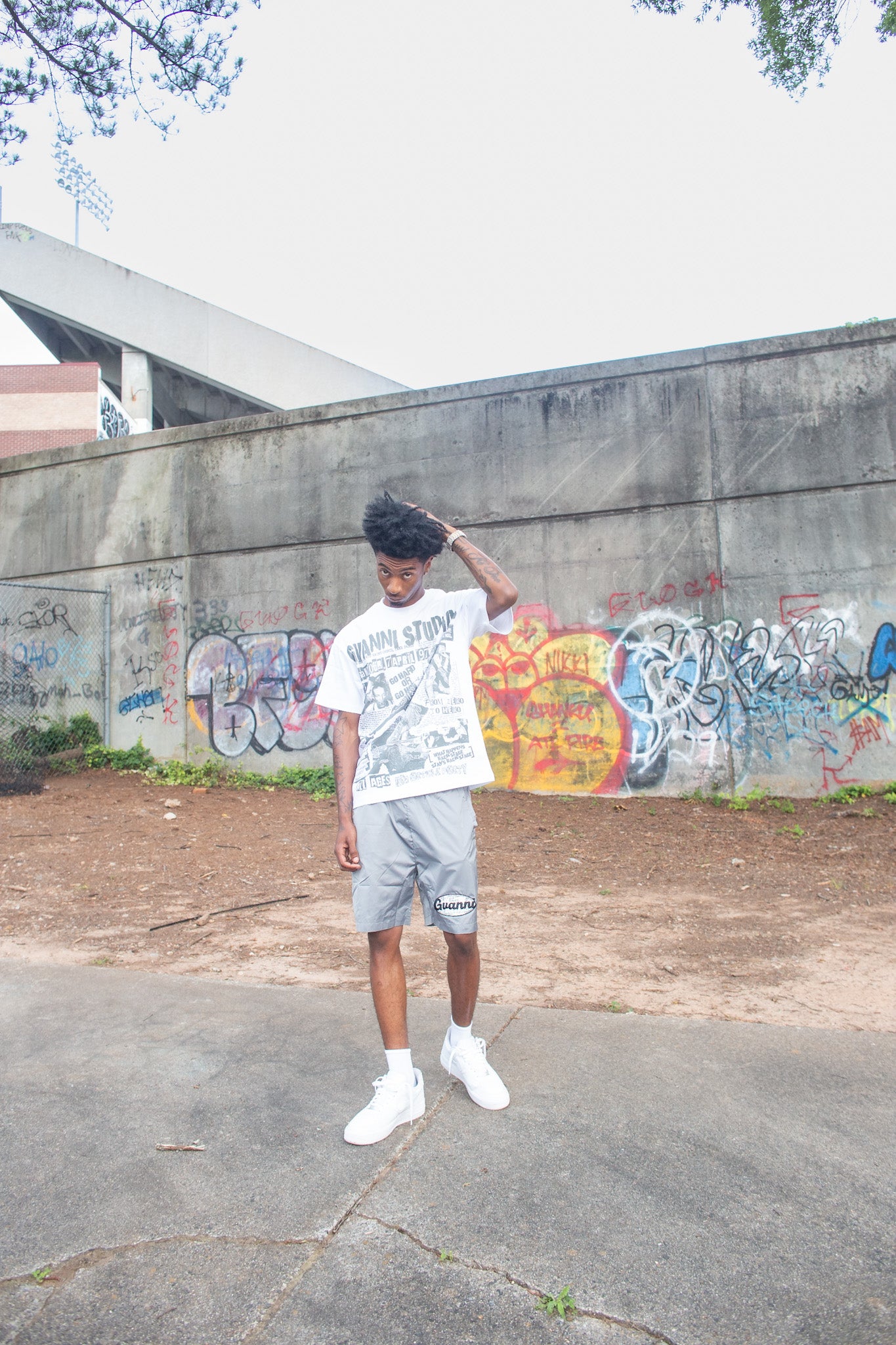Grey Gvanni World Shorts 🌐