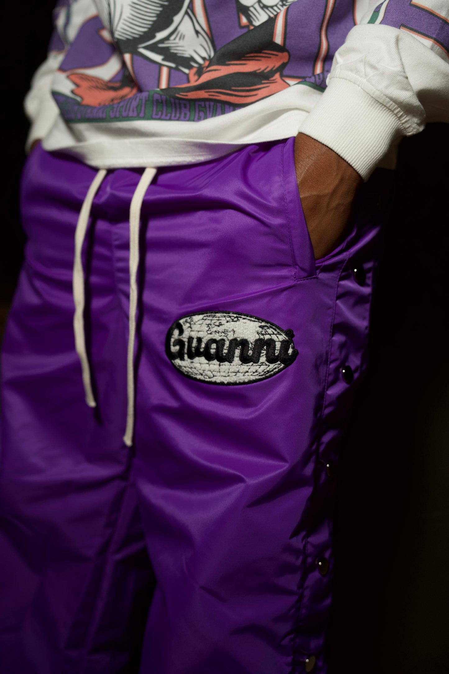 Gvanni world pants purple