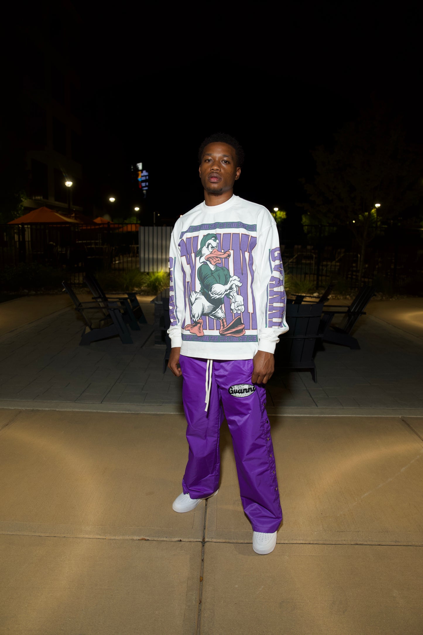Gvanni world pants purple