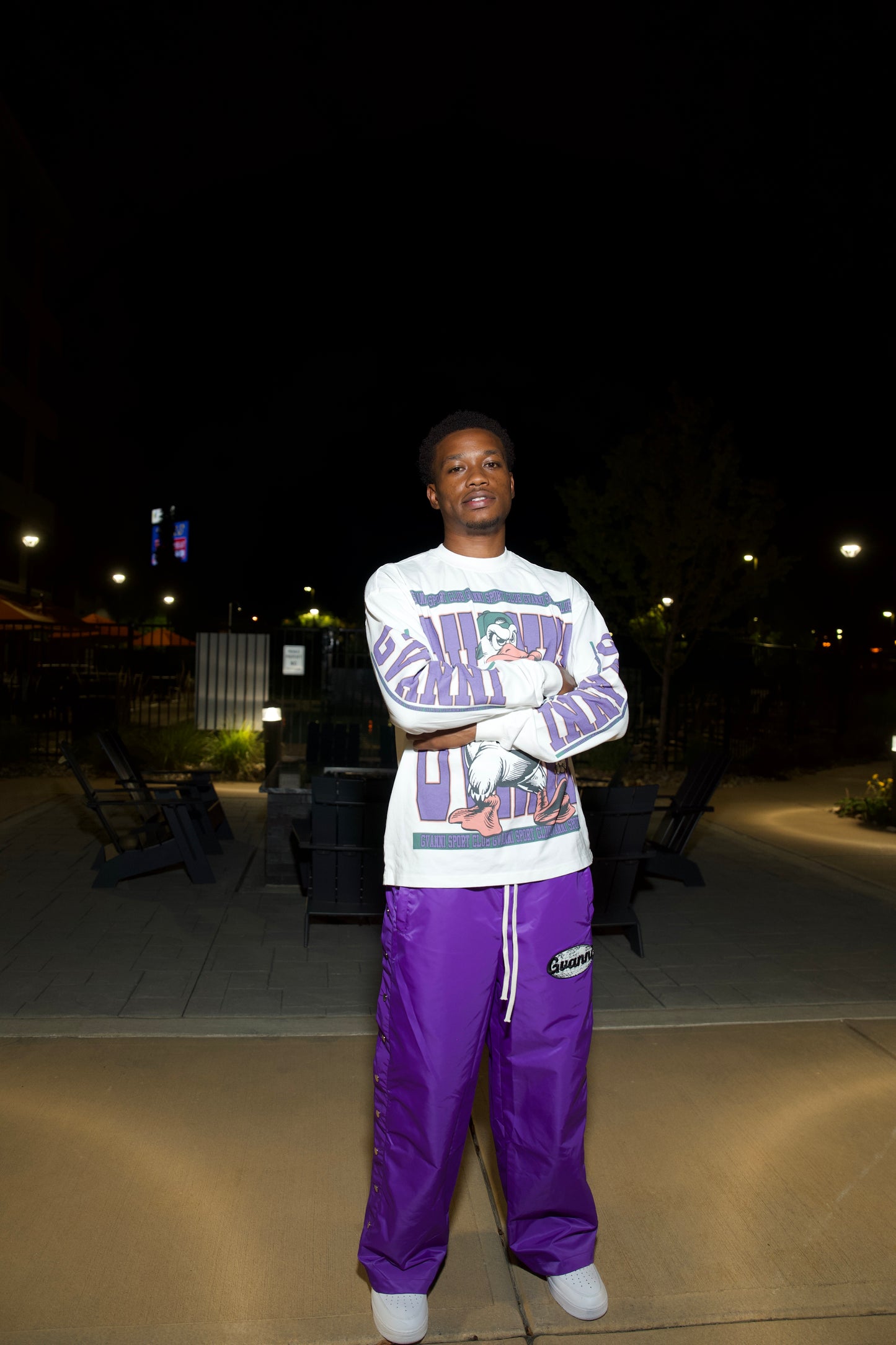 Gvanni world pants purple