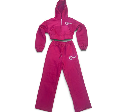 Pretty girls love Gvanni sweatsuit(burgundy)