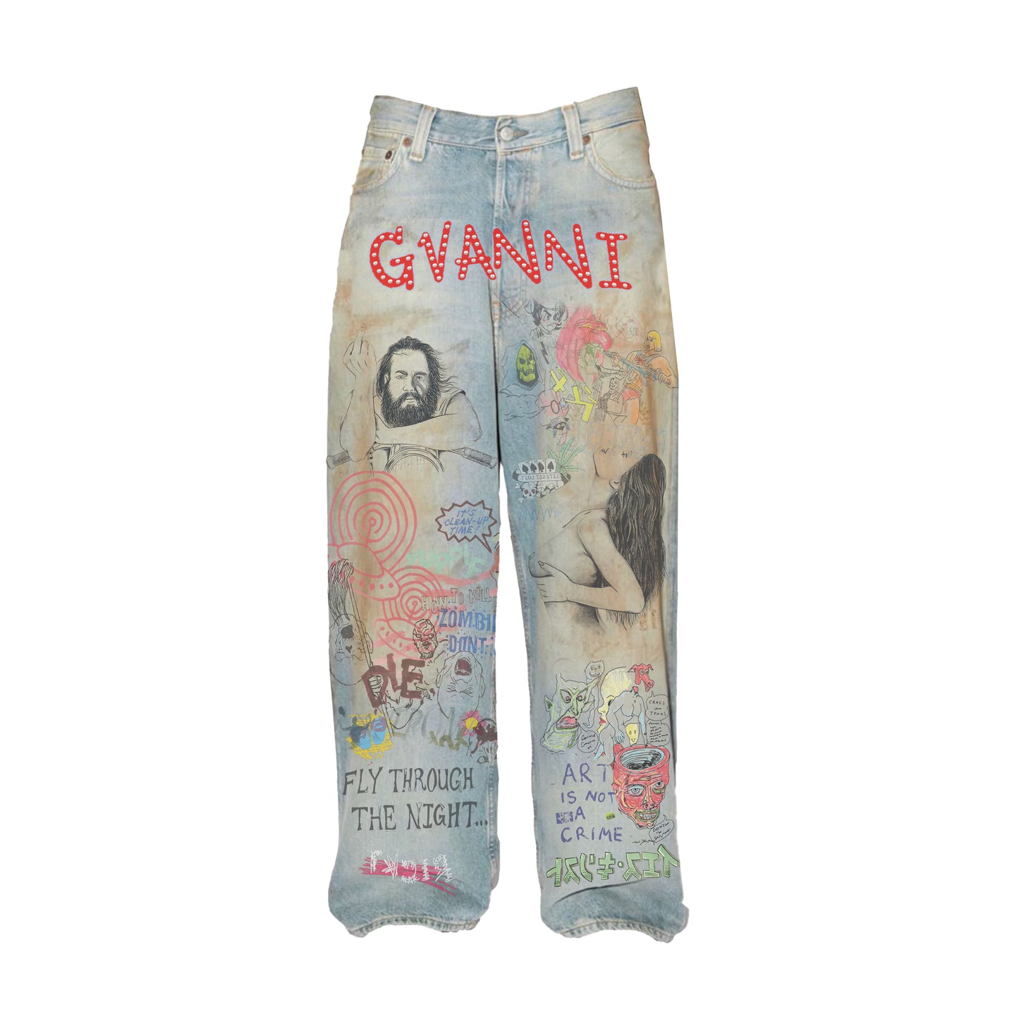 Gvanni art is not a crime Jeans