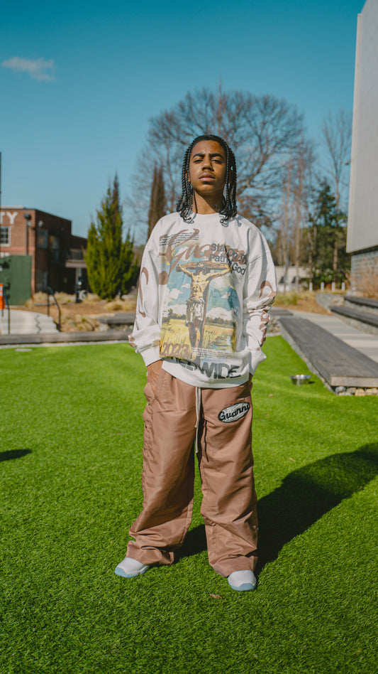 Light brown Gvanni world pants 🌐