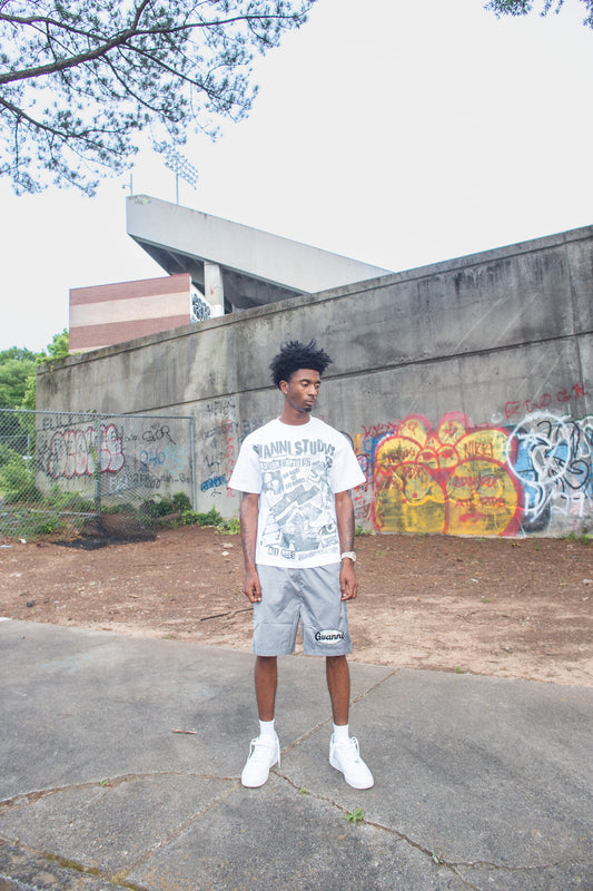 Grey Gvanni World Shorts 🌐